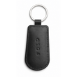Black leather keychain with 'FOLD' branding on a white background