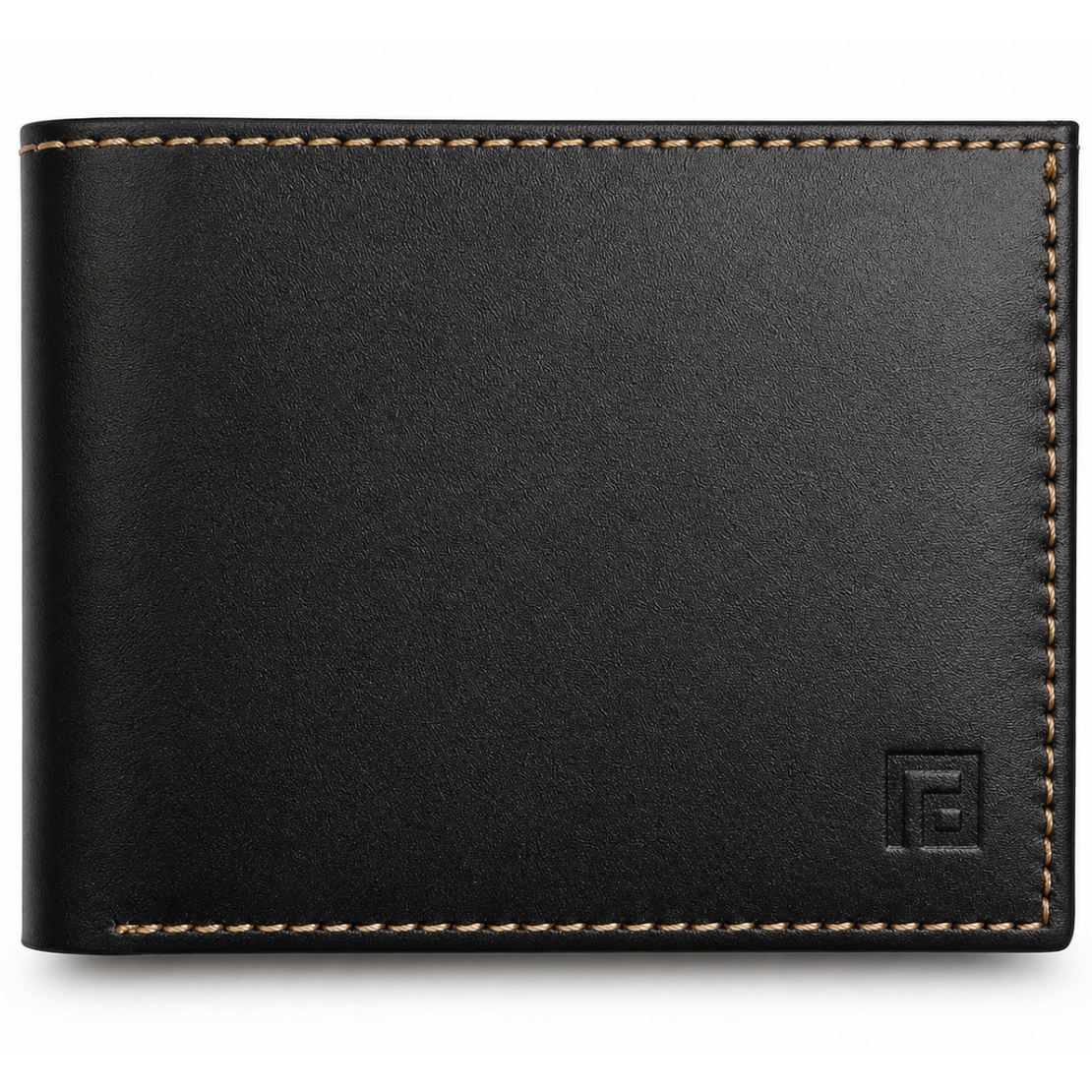 Fold slim black brown leather wallet everyday carry