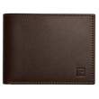 Fold premium brown leather wallet minimalist profile